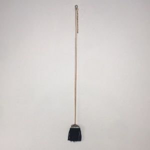 Modern Gold Half Moon Black Rain Y2K Necklace